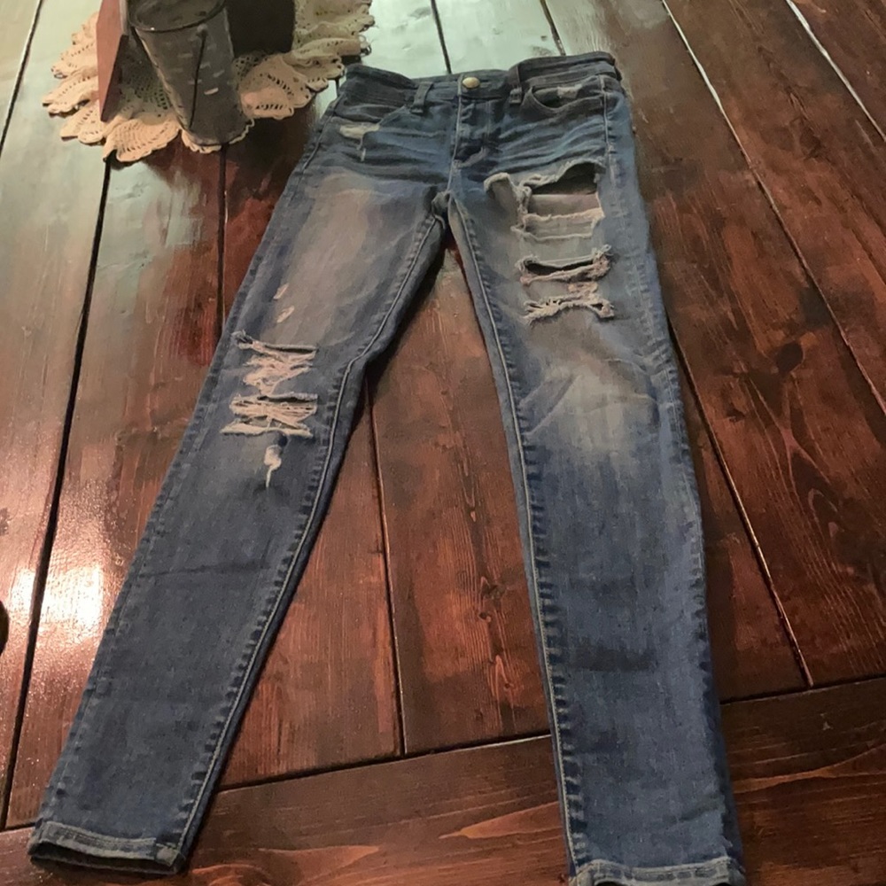 American Eagle super stretch hi-rise jeggings sz 0